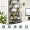 Costway 2 PCS 6 Tier S-Shaped Bookshelf Storage Display Bookcase Z-Shelf